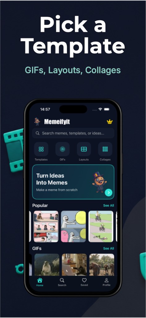 Pick a template: GIFs, layouts, and collages